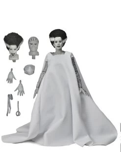 NECA Universal Monsters Ultimate 7 Inch Scale Action Figure - Bride Of Frankenstein (Black And White)