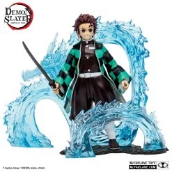 McFarlane Demon Slayer 5inch Deluxe Action Figure Wave 2 - Tanjiro With Water Dragon Accessories -Child Toy Store 13722 05 logos