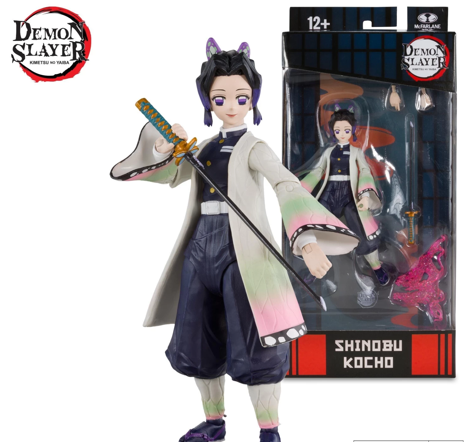 McFarlane Demon Slayer 7inch Action Figure Wave 2 - Shinobu Kocho 1 McFarlane Demon Slayer 7inch Action Figure Wave 2 - Shinobu Kocho