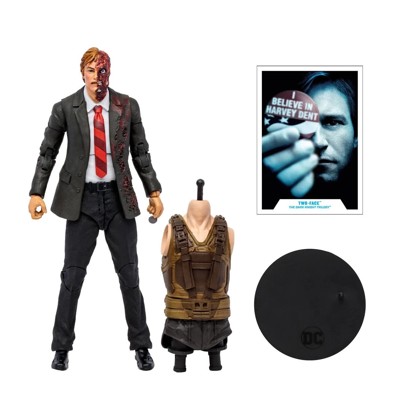 McFarlane *NOT AVAILABLE DC Multiverse Dark Knight Trilogy Action Figure (BAF Bane) - Two-Face 3 McFarlane *NOT AVAILABLE DC Multiverse Dark Knight Trilogy Action Figure (BAF Bane) - Two-Face - Image 3