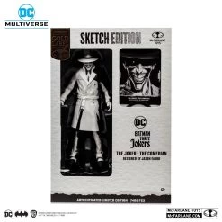 McFarlane DC Multiverse 7 Inch Action Figure - The Joker: The Comedian (Batman: Three Jokers) (Line Art) (Gold Label) -Child Toy Store 17066 10 logos