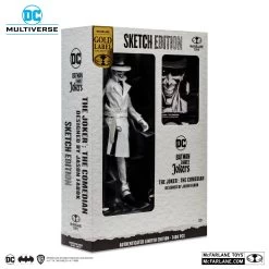 McFarlane DC Multiverse 7 Inch Action Figure - The Joker: The Comedian (Batman: Three Jokers) (Line Art) (Gold Label) -Child Toy Store 17066 11 logos