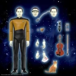 SUPER7 *PRE-ORDER Star Trek: The Next Generation ReAction Ultimates! Action Figure Wave 1 - Lieutenant Commander Data