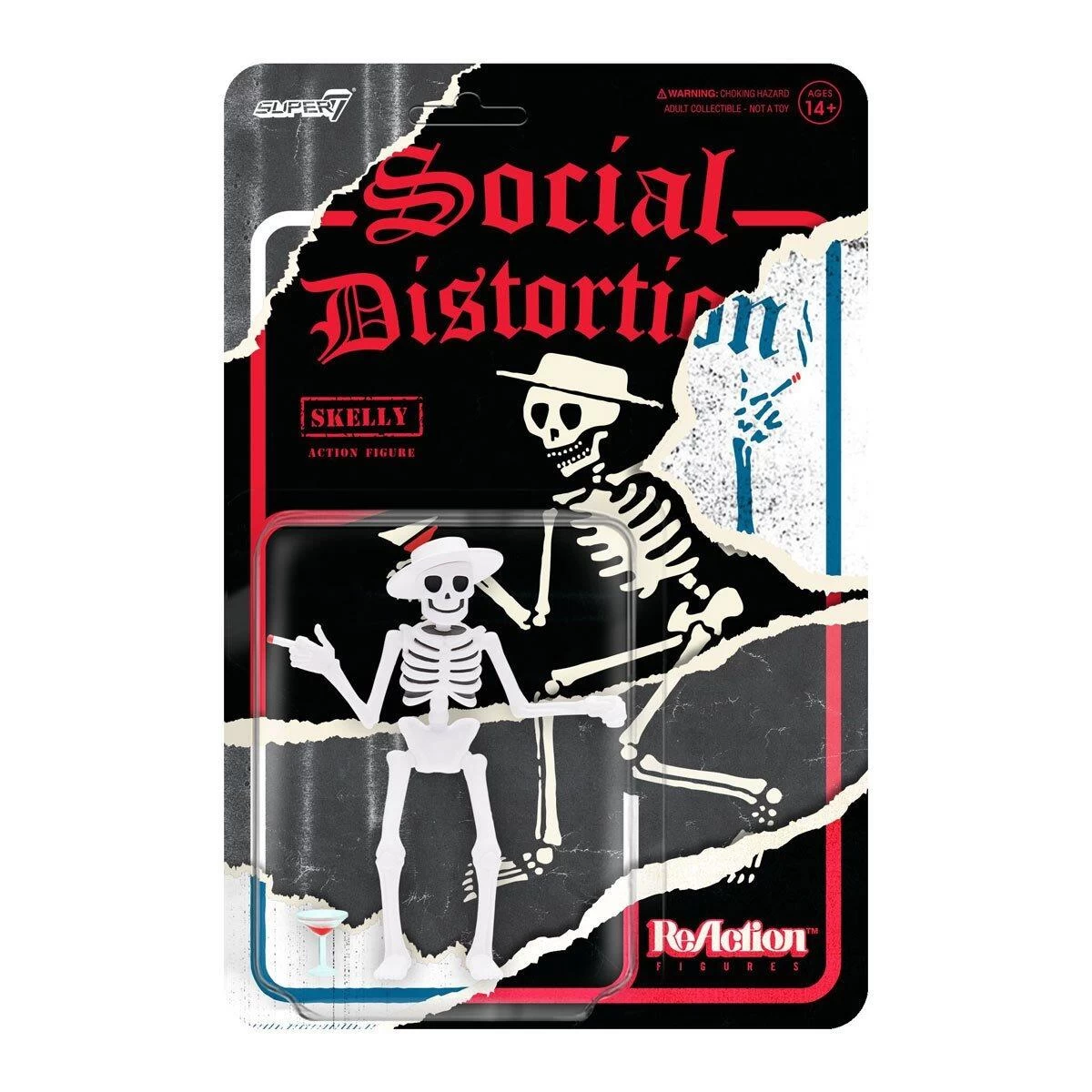 SUPER7 Social Distortion ReAction Action Figure - Skelly 3 SUPER7 Social Distortion ReAction Action Figure - Skelly - Image 3