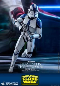 501st Battalion Clone Trooper (Clone Wars) DELUXE Edition- Star Wars Hot Toys Collectibles 1/6 Scale Action Figure -Child Toy Store 501st battalion clone trooper deluxe sixth scale figure by hot t 2