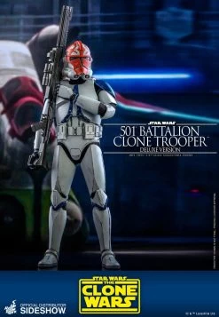 501st Battalion Clone Trooper (Clone Wars) DELUXE Edition- Star Wars Hot Toys Collectibles 1/6 Scale Action Figure -Child Toy Store 501st battalion clone trooper deluxe sixth scale figure by hot t 3