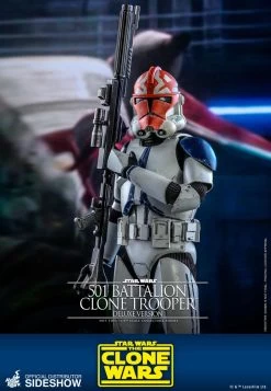 501st Battalion Clone Trooper (Clone Wars) DELUXE Edition- Star Wars Hot Toys Collectibles 1/6 Scale Action Figure -Child Toy Store 501st battalion clone trooper deluxe sixth scale figure by hot t 5