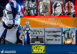 501st Battalion Clone Trooper (Clone Wars) DELUXE Edition- Star Wars Hot Toys Collectibles 1/6 Scale Action Figure -Child Toy Store 501st battalion clone trooper deluxe sixth scale figure by hot t 9