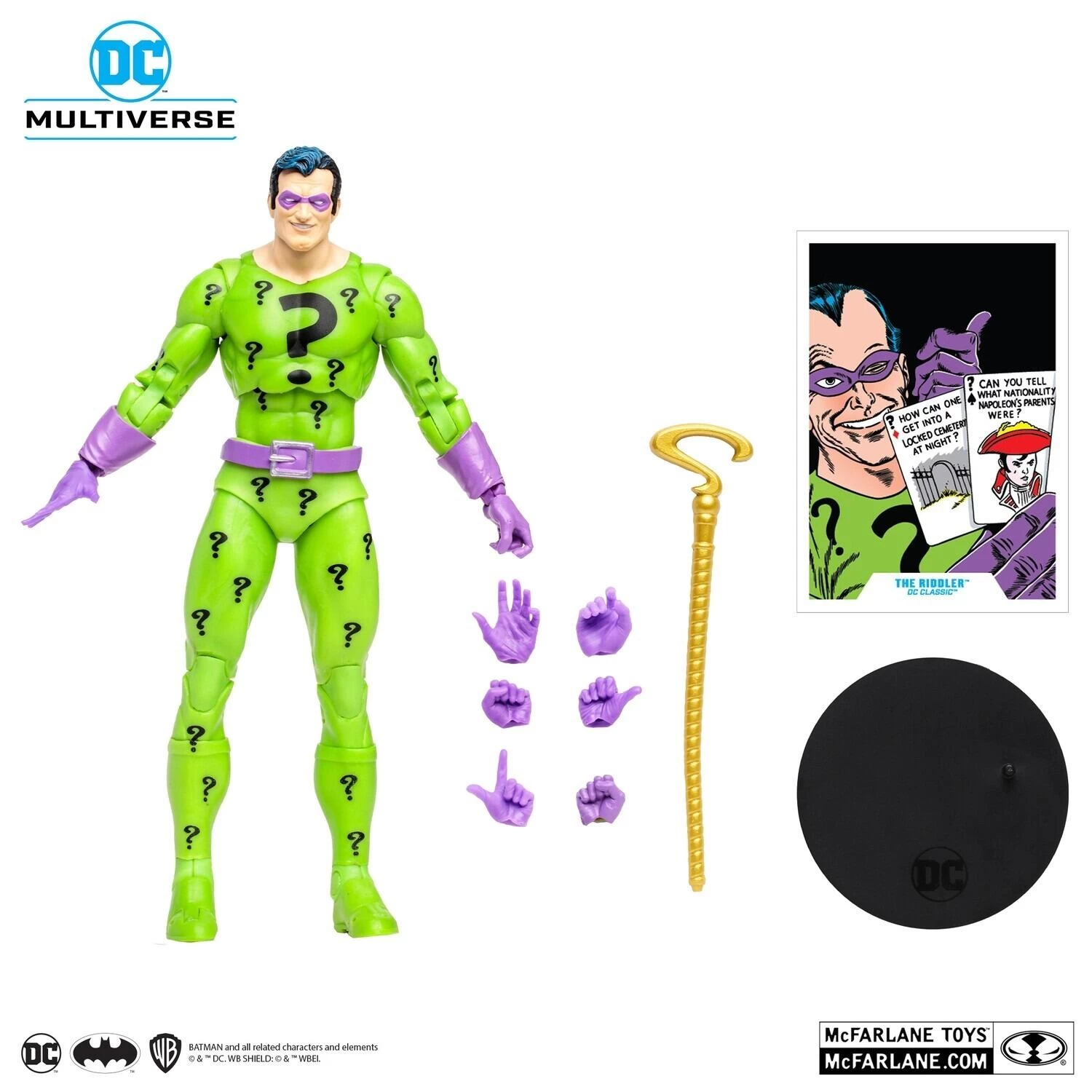 McFarlane DC Multiverse 7 Inch Action Figure - The Riddler (DC Classic) 2 McFarlane DC Multiverse 7 Inch Action Figure - The Riddler (DC Classic) - Image 2