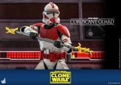 Coruscant Guard Clone Trooper - Star Wars: The Clone Wars Hot Toys Collectibles 1/6 Scale Action Figure -Child Toy Store 71sb682n71l ac sl1500