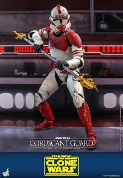 Coruscant Guard Clone Trooper - Star Wars: The Clone Wars Hot Toys Collectibles 1/6 Scale Action Figure -Child Toy Store 71ujmtbecdl ac sl1500