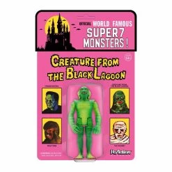 SUPER7 Universal Monsters ReAction Action Figure - Creature From The Black Lagoon (Wide Sculpt On Card) (Damaged Card)
