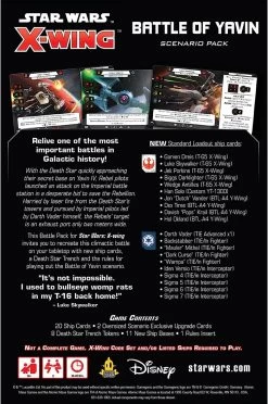 Atomic Mass Games Star Wars X-Wing: Battle Of Yavin Scenario Expansion Pack -Child Toy Store 815hvtr5j842