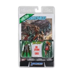 McFarlane *PRE-ORDER Spawn 3inch Action Figure W/ Comic 2-pack Wave 2 - She-Spawn & Curse (Scorched #12)
