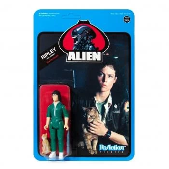 SUPER7 Aliens ReAction Figure - RIPLEY WITH JONESY (BLUE CARD) 1 SUPER7 Aliens ReAction Figure - RIPLEY WITH JONESY (BLUE CARD)