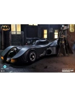 McFarlane DC Multiverse 7 Inch Action Figure With Vehicle - Batman 1989 With Batmobile (Gold Label)