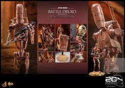 *PRE-ORDER B1 Battle Droid - Star Wars Attack Of The Clones 20th Anniversary Hot Toys Collectibles 1/6 Scale Action Figure -Child Toy Store battle droid geonosis star wars gallery 62716816a151f