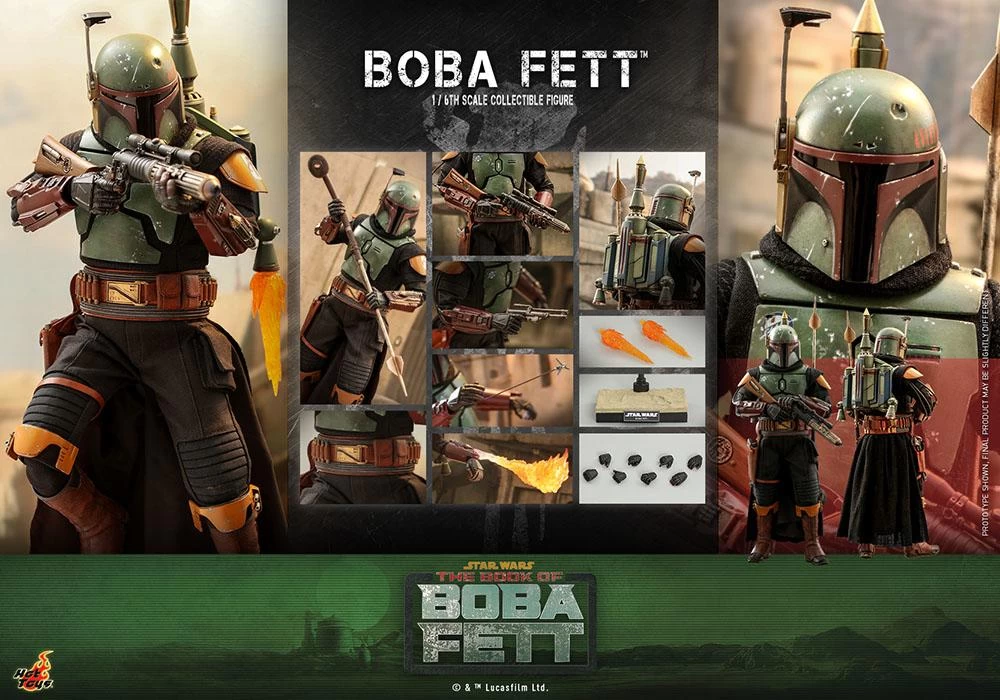 *PRE-ORDER Boba Fett (The Book Of Boba Fett) - Star Wars Hot Toys Exclusive Collectibles 1/6 Scale Action Figure 9 *PRE-ORDER Boba Fett (The Book Of Boba Fett) - Star Wars Hot Toys Exclusive Collectibles 1/6 Scale Action Figure - Image 9