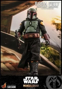 Boba Fett (Repainted Armour Version) - Star Wars Hot Toys Collectibles 1/6 Scale Action Figure -Child Toy Store boba fett repaint armor star wars gallery 60ee536cbc0e8