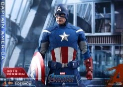 Captain America (2012 Version) - Marvel Hot Toys Collectibles 1/6 Scale Action Figure -Child Toy Store captain america 2012 version marvel gallery 5e0ba225e2bd2