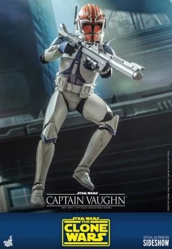 Captain Vaughn (Clone Wars) - Star Wars Hot Toys Collectibles 1/6 Scale Action Figure -Child Toy Store captain vaughn star wars gallery 6185525ade517