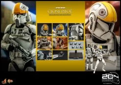 *PRE-ORDER Clone Pilot - Star Wars Attack Of The Clones 20th Anniversary Hot Toys Collectibles 1/6 Scale Action Figure -Child Toy Store clone pilot star wars gallery 6271a6fae8569