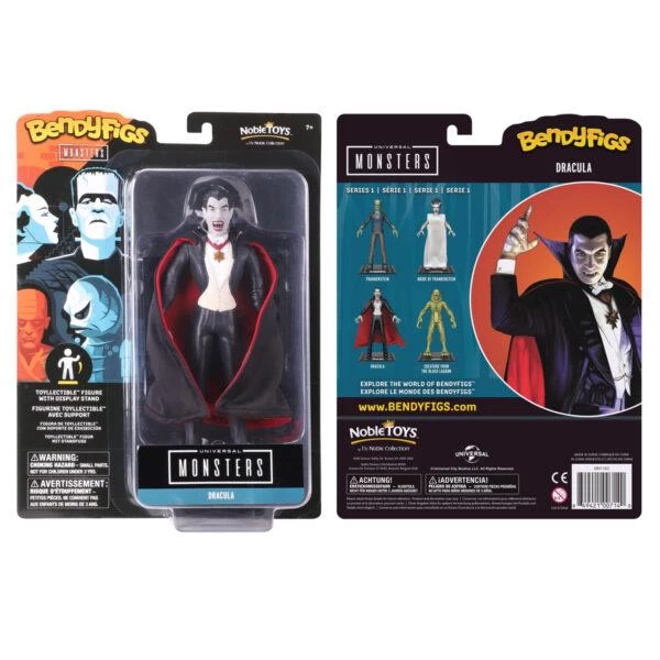 Noble Collection Universal Monsters Bendyfigs Action Figure - Dracula 3 Noble Collection Universal Monsters Bendyfigs Action Figure - Dracula - Image 3