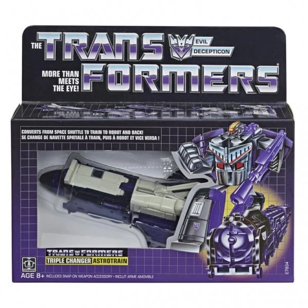Hasbro Transformers Astrotrain Vintage G1 Triple Changer Exclusive Action Figure 1 Hasbro Transformers Astrotrain Vintage G1 Triple Changer Exclusive Action Figure
