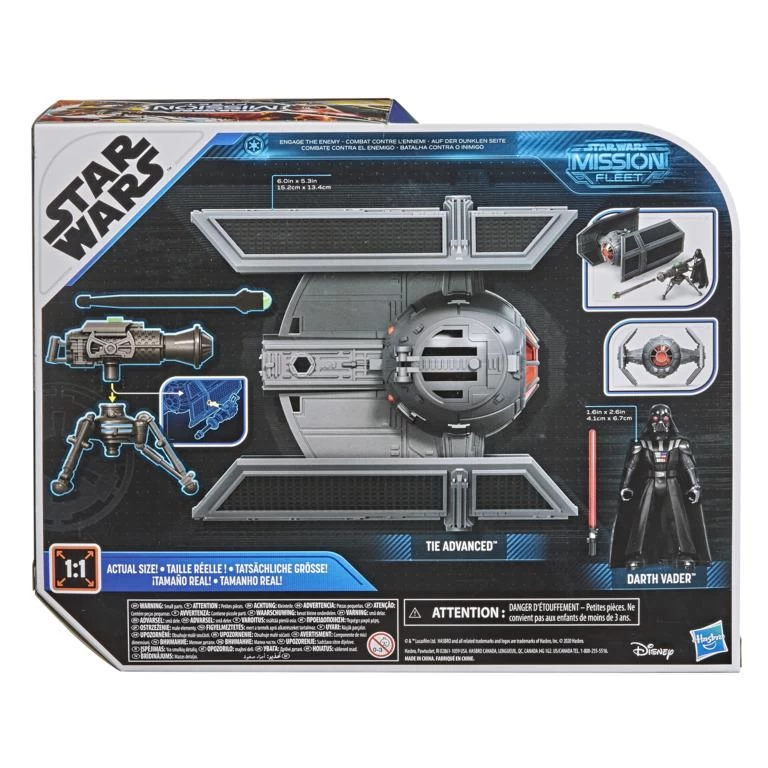 Hasbro Star Wars Mission Fleet Stellar Class Action Figure - Darth Vader With TIE Advanced 2 Hasbro Star Wars Mission Fleet Stellar Class Action Figure - Darth Vader With TIE Advanced - Image 2