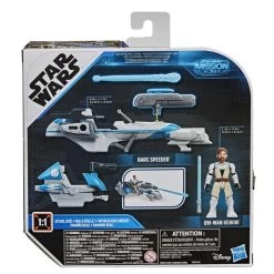 Hasbro Star Wars Mission Fleet Expedition Class Action Figure - Obi-Wan Kenobi With Barc Speeder -Child Toy Store e96795l00 5010993749980 back 20 s
