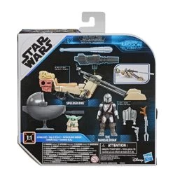 Hasbro Star Wars Mission Fleet Expedition Class Action Figure - The Mandalorian & The Child With Speeder Bike - Battle For The Bounty -Child Toy Store e96805l00 5010993749997 back 20 s