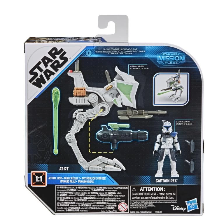 Hasbro Star Wars Mission Fleet Expedition Class Action Figure - Captain Rex With AT-RT Walker 3 Hasbro Star Wars Mission Fleet Expedition Class Action Figure - Captain Rex With AT-RT Walker - Image 3