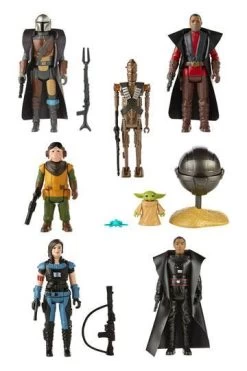 Hasbro Star Wars Retro Action Figure Wave 3 - Set Of 7 (Mandalorian Wave) -Child Toy Store f09375