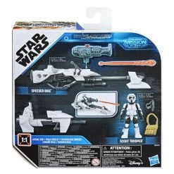 Hasbro Star Wars Mission Fleet Action Figure - Scout Trooper With Speeder Bike -Child Toy Store f11285l00 5010993808984 back 20 s