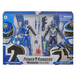 Hasbro Power Rangers Lightning Collection 6-Inch Action Figure Twin Pack - SPD B-Squad Blue Ranger Vs A-Squad Blue Ranger