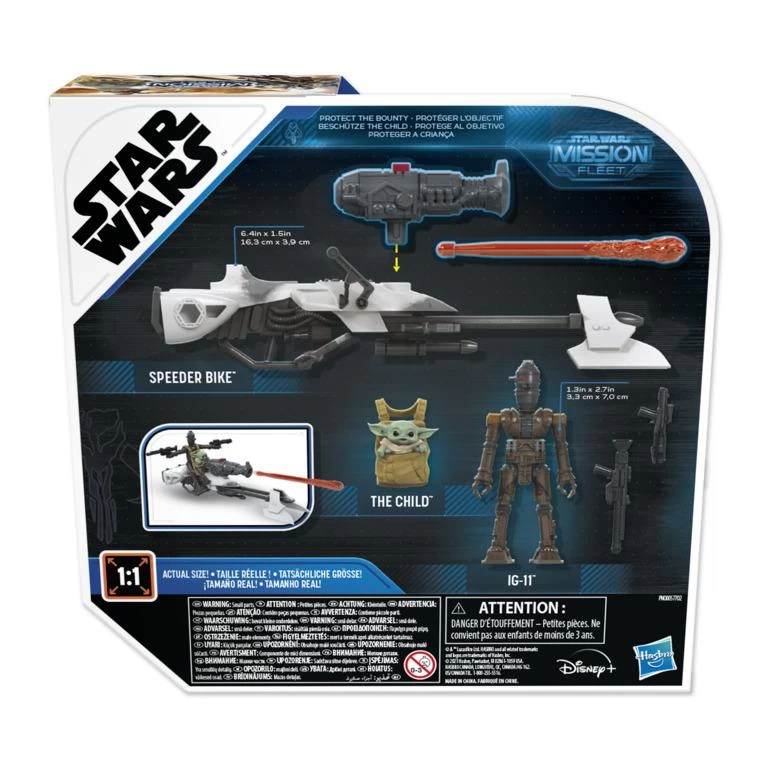 Hasbro Star Wars Mission Fleet Action Figure - IG-11 & The Child Speeder Bike 2 Hasbro Star Wars Mission Fleet Action Figure - IG-11 & The Child Speeder Bike - Image 2