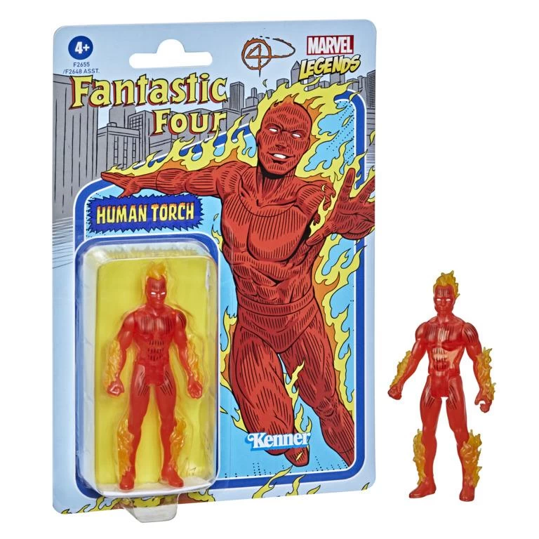 Hasbro Marvel Universe Retro 3.75 Inch Action Figure Wave 1 - Human Torch 1 Hasbro Marvel Universe Retro 3.75 Inch Action Figure Wave 1 - Human Torch