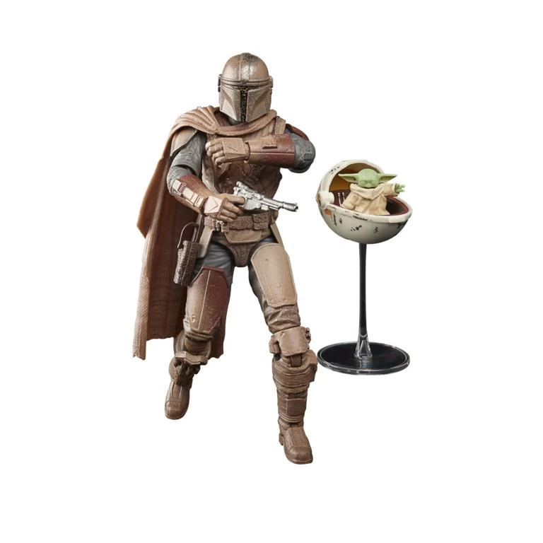 Hasbro Star Wars Black Series 6 Inch Deluxe Action Figure Build Up - Mandalorian & Grogu (Arvala-7) 2 Hasbro Star Wars Black Series 6 Inch Deluxe Action Figure Build Up - Mandalorian & Grogu (Arvala-7) - Image 2