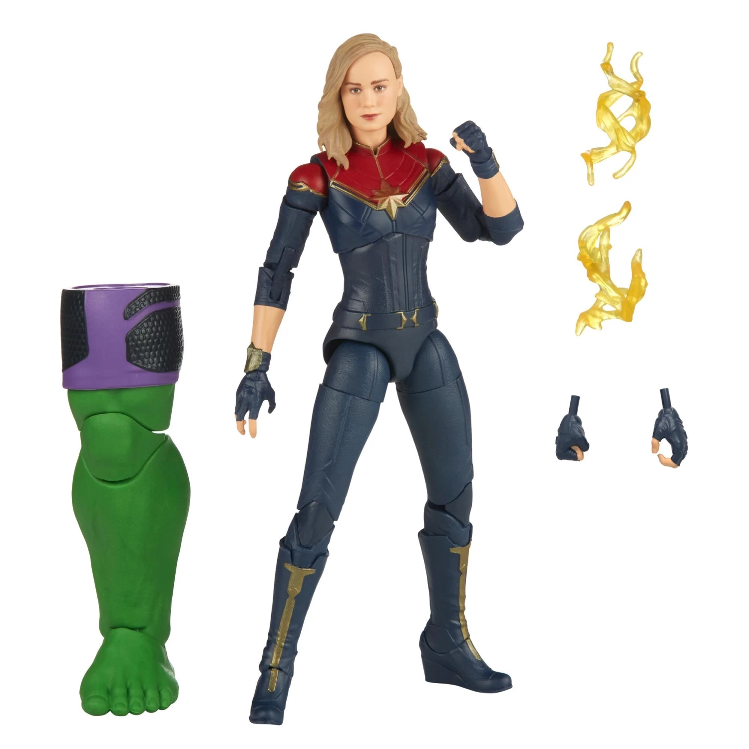 Hasbro Marvel Legends The Marvel's Action Figure (BAF Totally Awesome Hulk) - Captain Marvel 6 Hasbro Marvel Legends The Marvel's Action Figure (BAF Totally Awesome Hulk) - Captain Marvel - Image 6