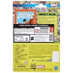Hasbro Marvel Universe Retro 3.75 Inch Action Figure Wave 5 - Marvel's Falcon -Child Toy Store f3808xb00 5010993947546 back 22 s