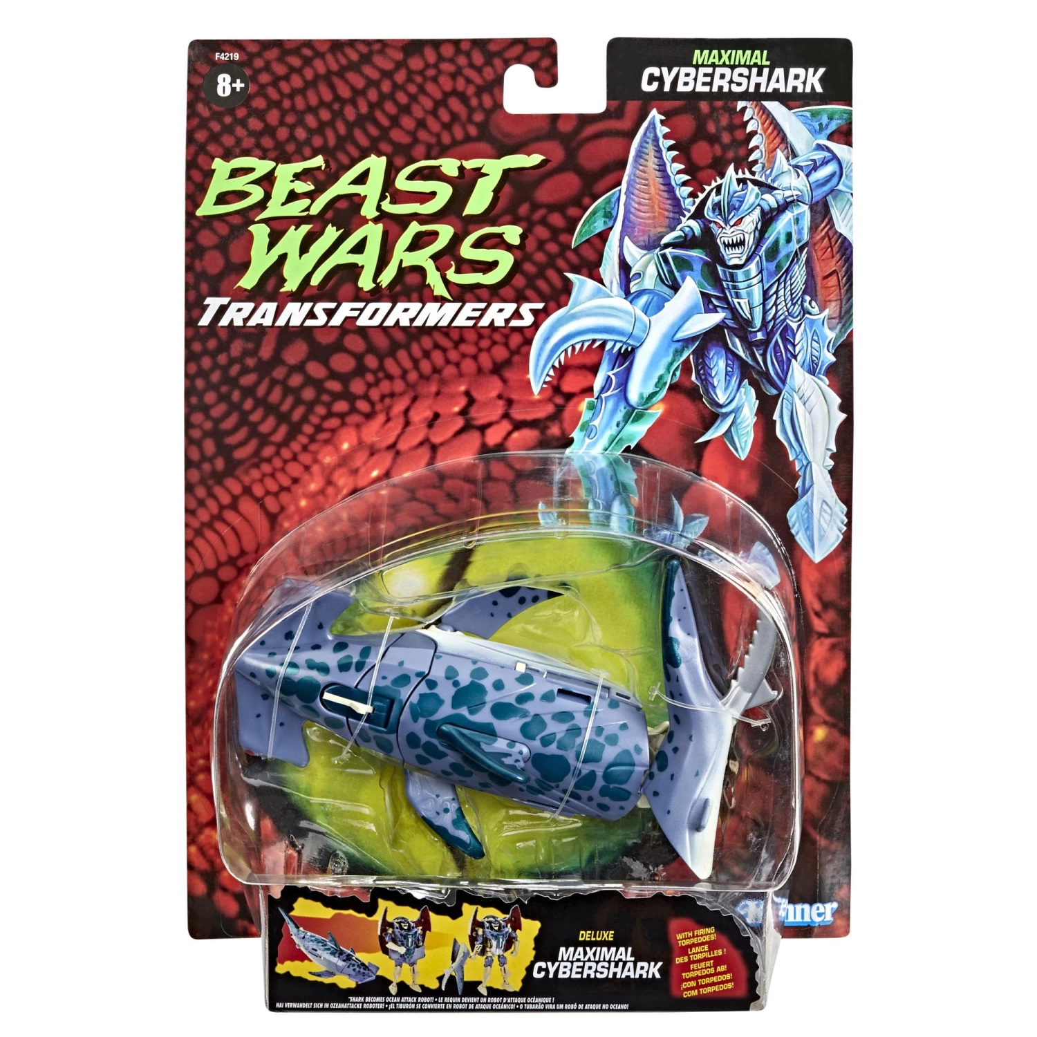 Hasbro Transformers Generations Beast Wars Vintage Action Figure - Cybershark 1 Hasbro Transformers Generations Beast Wars Vintage Action Figure - Cybershark