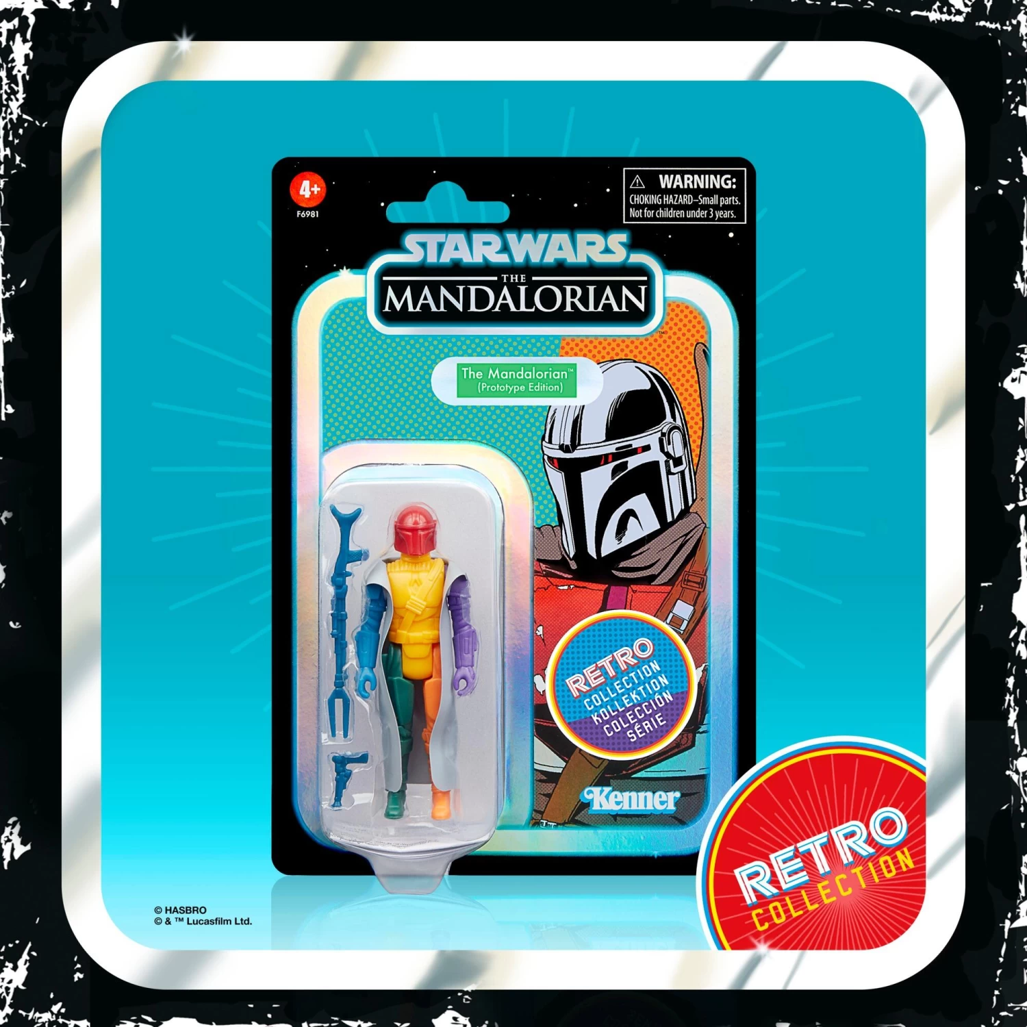 Hasbro Star Wars Retro Action Figure - Prototype Mandalorian 2 Hasbro Star Wars Retro Action Figure - Prototype Mandalorian - Image 2