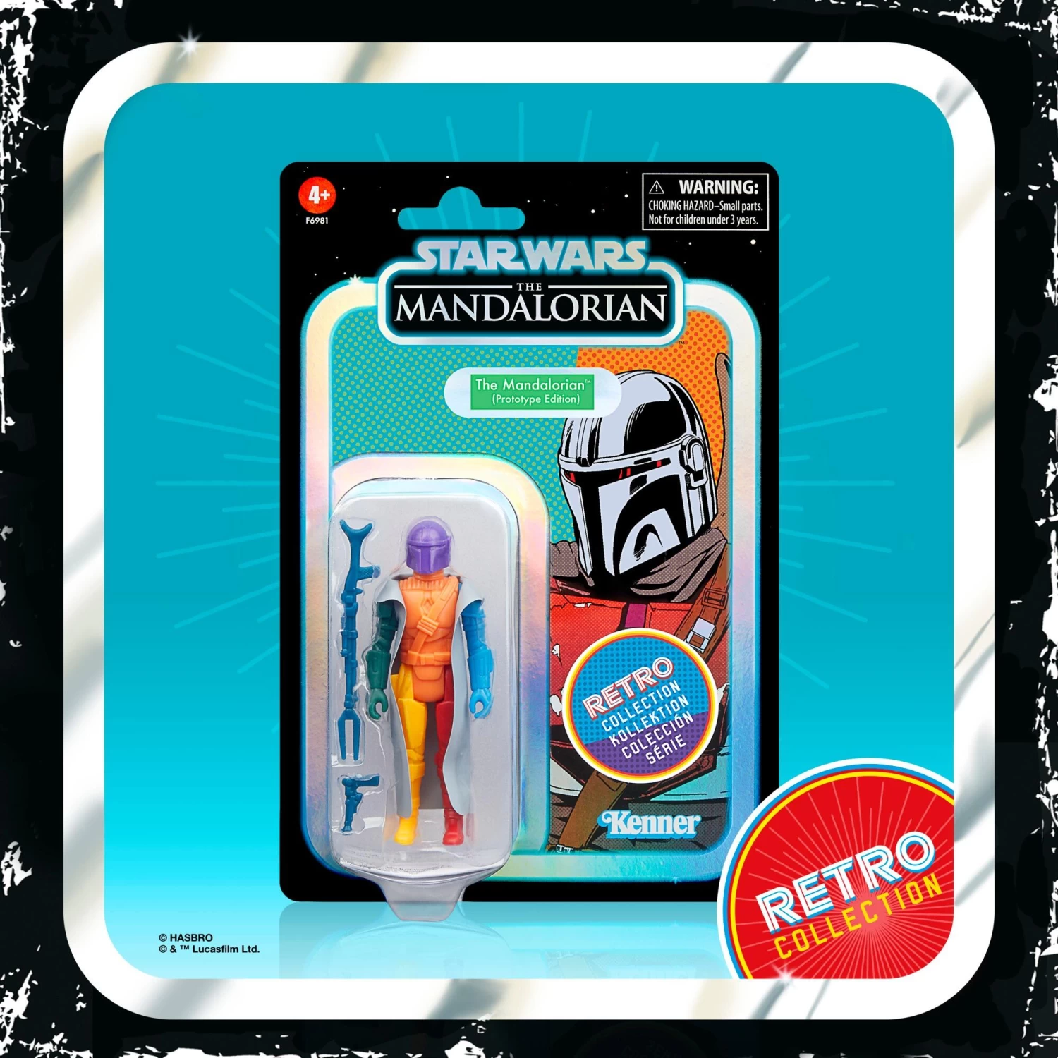Hasbro Star Wars Retro Action Figure - Prototype Mandalorian 3 Hasbro Star Wars Retro Action Figure - Prototype Mandalorian - Image 3