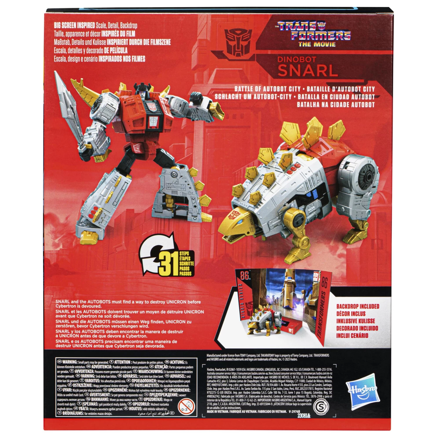 Hasbro Transformers Studio Series 86 Leader Class Action Figure - Dinobot Snarl 8 Hasbro Transformers Studio Series 86 Leader Class Action Figure - Dinobot Snarl - Image 8