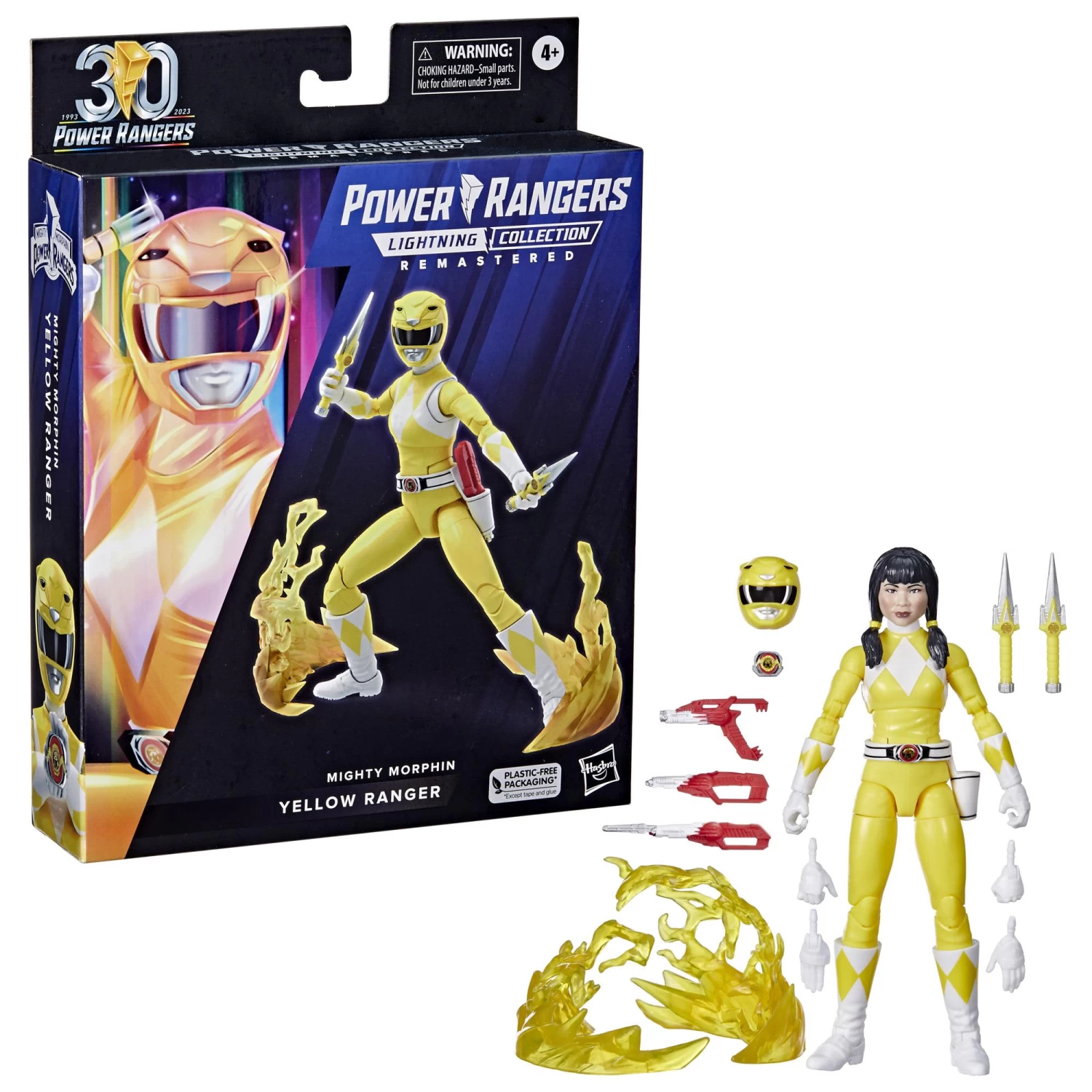 Hasbro Power Rangers Lightning Collection 30th Anniversary 6 Inch Action Figure - Mighty Morphin Yellow Ranger 4 Hasbro Power Rangers Lightning Collection 30th Anniversary 6 Inch Action Figure - Mighty Morphin Yellow Ranger - Image 4