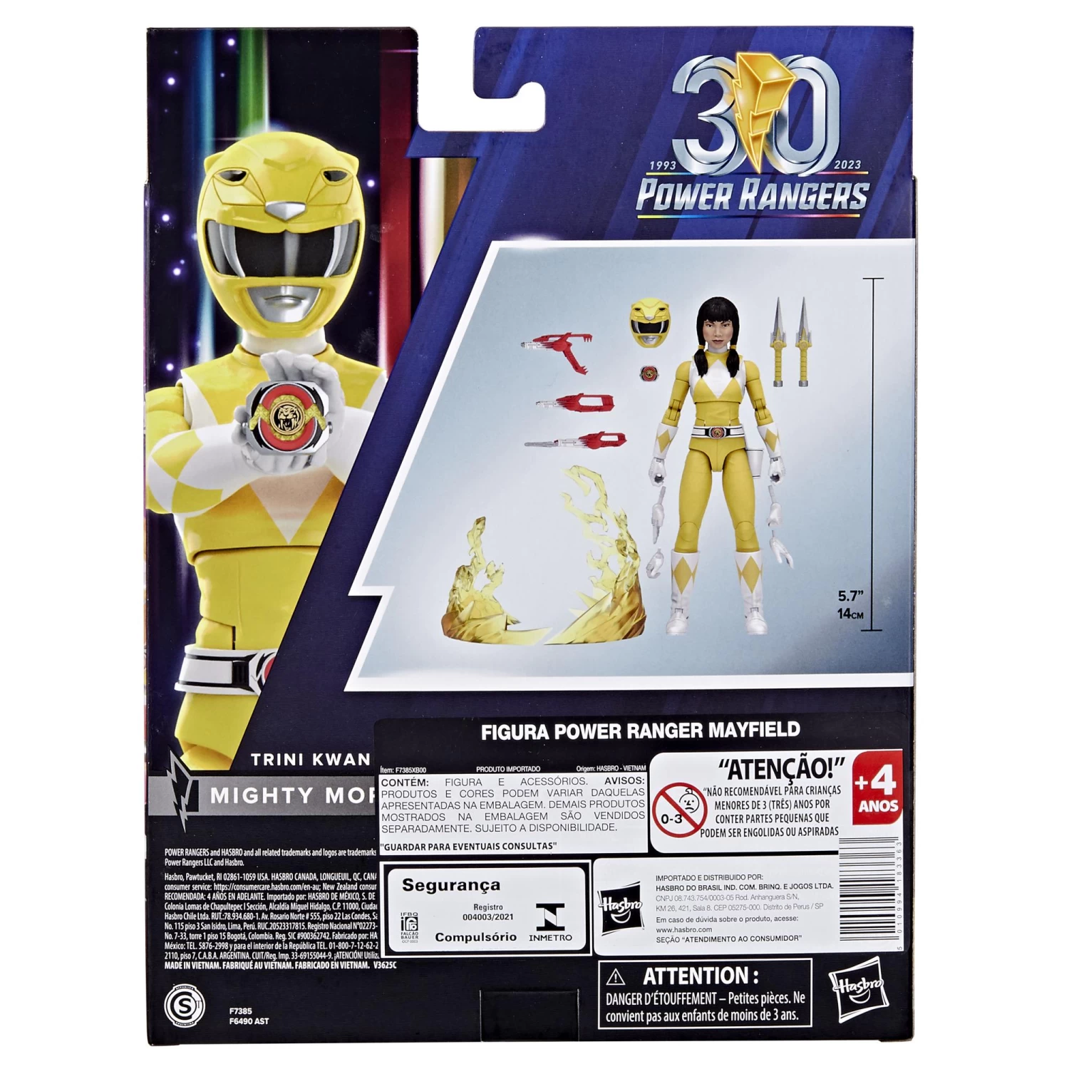 Hasbro Power Rangers Lightning Collection 30th Anniversary 6 Inch Action Figure - Mighty Morphin Yellow Ranger 5 Hasbro Power Rangers Lightning Collection 30th Anniversary 6 Inch Action Figure - Mighty Morphin Yellow Ranger - Image 5