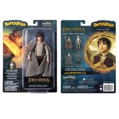 Noble Collection Lord Of The Rings Bendyfigs Action Figure - Frodo Baggins -Child Toy Store frodo nn2817 w pack 600x600 1