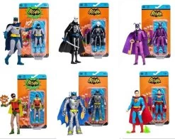 McFarlane DC Retro Batman 66 Action Figure Wave 8 - Set Of 6