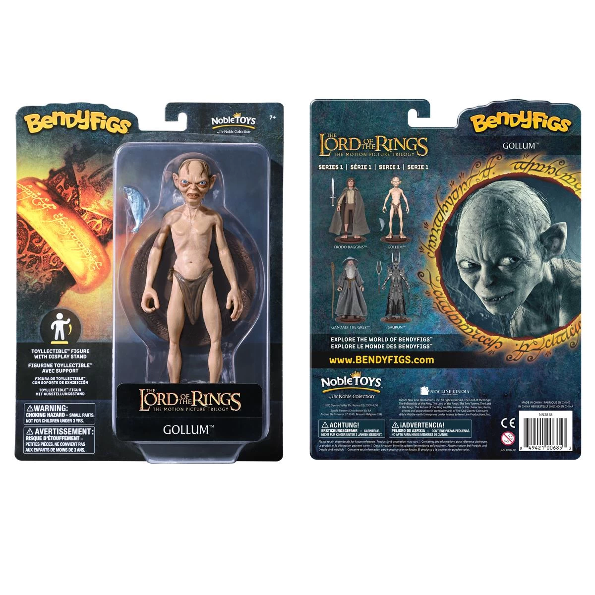 Noble Collection Lord Of The Rings Bendyfigs Action Figure - Gollum 3 Noble Collection Lord Of The Rings Bendyfigs Action Figure - Gollum - Image 3