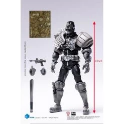 HIYA Toys Judge Dredd 1:18 Scale Action Figures - Judge Dredd (Black And White) -Child Toy Store hemj0200 4 800x800 1